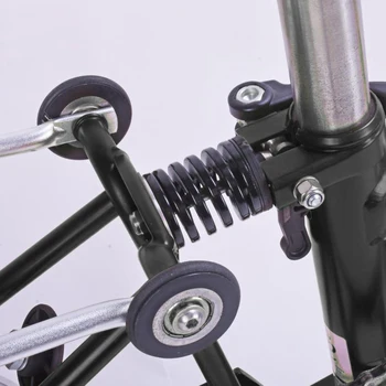 4 izmēru saliekamo velosipēdu aizmugurē šoks brompton velosipēdu amortizatoru atspere oglekļa