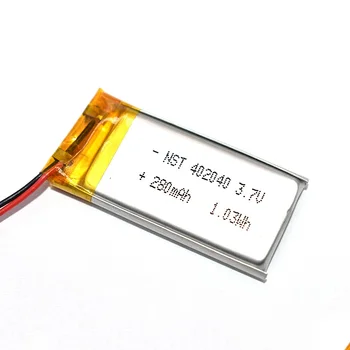 3.7 V 300mAh 402040 Li-ion Li-po Akumulators Litija Polimēru Baterijas Šūnas Mazas Rotaļlietas MP3 MP4 MP5 Smart Skatīties GPS
