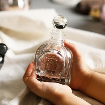 Frence Meitene Mini Stikla Smaržu Pudeles Uzglabāšanas Pudeles Mājas Dekoru Noslēgtā Stikla Burkā Aromterapijas Piederumi Organizators Uzglabāšana