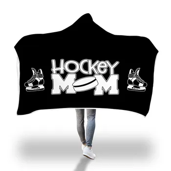 3D Hokeja Mamma Sarkanu Kapuci Segu Digitālā Drukā Bieza Ziemas Super Mīkstu Segu Modes Siltu Vilnas Segu, Apmetni,