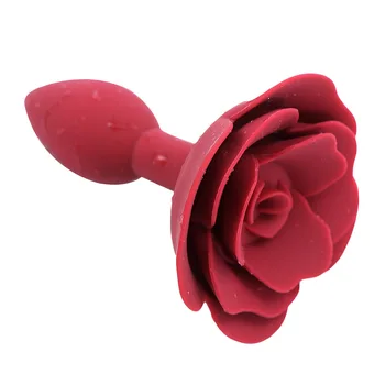 Rožu Ziedi Anālais Plug Gags & Seglu Silikona Pāri BDSM Seksa Spēles Rotaļlietas Anālā Masturbācija mīksto Ziedi Butt Plug