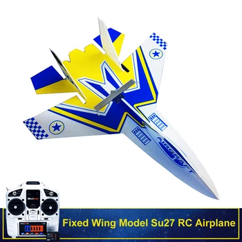 Fiksētu Spārnu Modelis Su27 RC Lidmašīna Ar Microzone MC6C Raidītājs ar Uztvērēju un Struktūru Daļas DIY RC Lidmašīnu