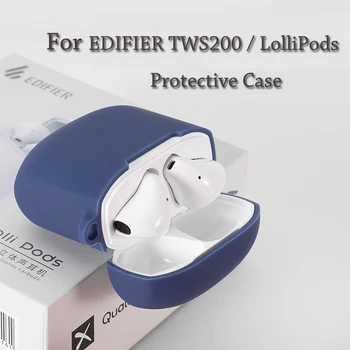 Silikona Gadījumā EDIFIER LolliPods Aizsardzības Bluetooth Bezvadu Austiņas Vāks EDIFIER TWS200 Austiņas Gadījumos Piederumi