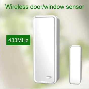 433MHZ 1527 kods 20pcs/partija, Bezvadu durvju logu detecto sensors darbu ar gsm, wifi, 3g, wifi mājas signalizācijas sistēmu, Signālu detektors