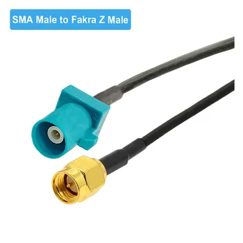 1GB Pagarināts Fakra Z Vīriešu SMA Male Plug GPS Antenas Pagarinājuma Kabelis Koaksiālais RG174 Bize Auto Auto Transportlīdzekļa