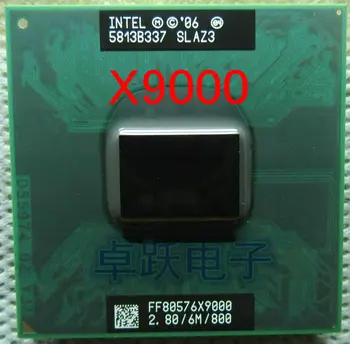 Oriģinālā Intel Top Core 2 Extreme X9000 cpu procesors ar 2.8 GHz 6 mb lielu 800MHz ligzda P scrattered gabalu GM965 PM965 T9300 t9500