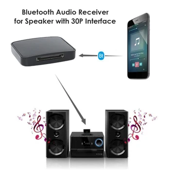 30Pin Bluetooth 5.0 Bezvadu Uztvērējs Audio 30 Pin Adapteris A2DP bluetooth Uztvērējs Bose Sounddock II 2 IX 10 Skaļruni Ipad Iphone