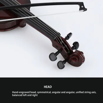 48CM Bērniem Akustiskā Vijole ar Lietu Loku Studentu Mācību Mūzikas Instrumentu Patieso Stīgu Kids Izglītojošās Vijole Dāvanas