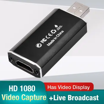 1080P 4K Video Uztveršanas Kartes Viegls Portatīvie USB Spēli Capture Dongle Audio Straumēšanas Dzīvot Raidījums