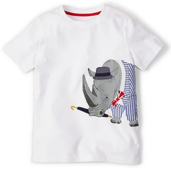BINIDUCKLING Vasaras Bērnu Zēnu Kokvilnas Apģērbu Komplekts O-veida Kakla Karikatūra Izdrukāt Īsām Piedurknēm T-krekls+Šorti 2GAB Bērniem Zēnu Apģērbs