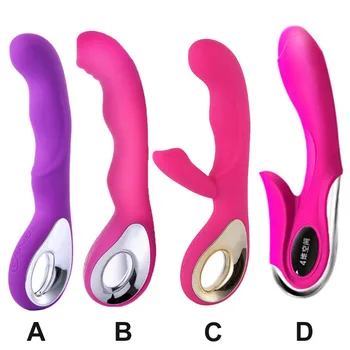 10 Frekvences Spēcīgu AV Silikona Vibrators G Spot Usb Uzlādes Vibrācijas Dildo Pieaugušo Rotaļlietas Vīriešu Masturbator Klitora Stimulators