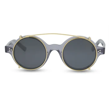 Jaunu Kārtu Vintage Polarizētās Vīriešu/Sieviešu Saulesbrilles UV400 Braukšanas Brilles Dubultā objektīva Var Noņemt Ar Lodziņu
