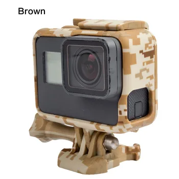 Sānu Atvērt Aizsardzības Maskēties Robežu Rāmis Gadījumā GoPro Hero 7 6 5 Melns Sporta Cam, lai Iet Pro 7 6 5 Action Camera Ierīču