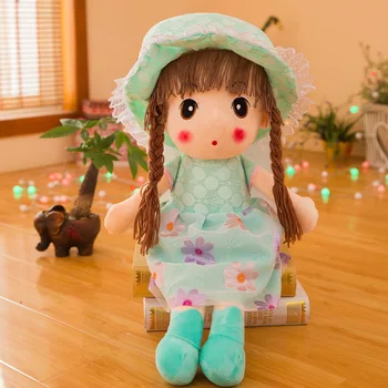 Princese Karikatūra Lelle 45cm/60cm lelles un plīša pildījumu Mežģīņu kleita meitenēm rotaļlietas dzimšanas dienas dāvanas bērnu meitene Mežģīņu svārki lelle