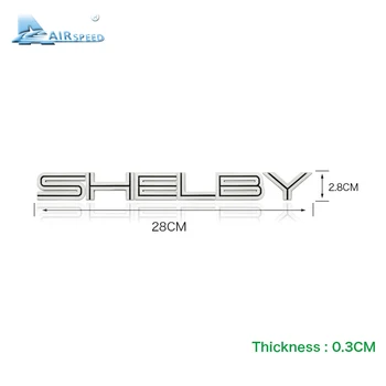 Ātrums SHELBY Auto Emblēmas Uzraksts Ford Shelby Mustang Cobra GT500 Aizmugures Bagāžnieka Decklid Emblēmas Nozīmīti Uzlīmes Auto-stils