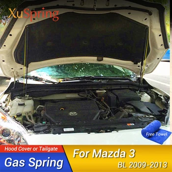 Par Mazda3 BL 2009 2010 2011 2012 2013 Automašīnas Priekšējā Pārsega Vāks ar Gāzes Atsperu Atbalsta Hidrauliskā Stieņa Glāžu Aizbīdnis Divas Puses Accesories