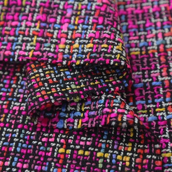 Korejas varavīksnes krāsu sagatavošanas pusi svārkus, mēteli, bikses, uzvalku audums tvīda auduma mazo tīkams vējš kokvilnas auduma bezmaksas piegāde