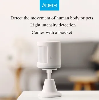 Aqara Cilvēka Ķermeņa Sensoru, Smart Ķermeņa Kustību Kustības Sensors Zigbee Savienojumu turētāja statīvs Mi mājās App homekit, izmantojot Android un IOS