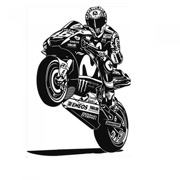 Smago Motociklu Uzlīmes Transportlīdzekļa Decal Plakāti, Vinila Sienas Uzlīmes Klasiskā Autobike Pegatina Dekoru, Sienas Uzlīme