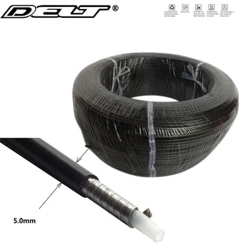 10 Metru Velosipēdu Disku bremzes kabeli mājokļu black & white 5.0 mm MTB Ceļu Locīšanas BMX velosipēdu Piederumi