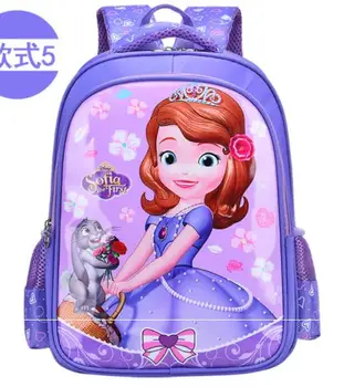 Bērniem karikatūra Elza Anna schoolbag meitenes princese cute skolas soma sofija Bērnudārza mugursomas maz Zēniem, Meitenēm, Baby Bag