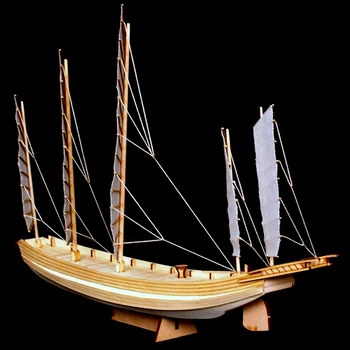 Bezmaksas piegāde DIY Jahtu Modelis Rotaļlietas Koka materiāls, Lāzera Gravēšana Procesa Radošo Roku darbs Modeli kuģa Izglītības Rotaļlietas, Dāvanas