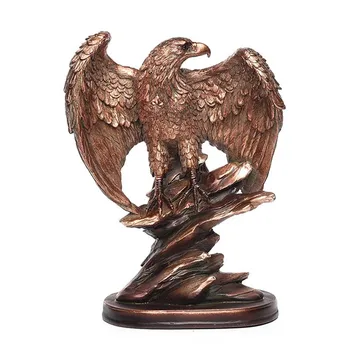 Radošā Ērglis Rotājumi Izplatīt Spārniem Eagle Trophy Figūriņas Amatu Mājā, Birojā, Apdares Sveķu Dzīvnieku Miniatūras Modeli, Dāvanas