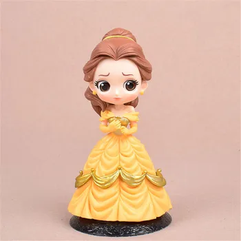 Karstā Karikatūra Attēls Princese sniegbaltīte Elza Anna Rapunzel Seksīgs Skaitlis Kūka Rotājumi Rīcības PVC Modeļa Rotaļlietu Meitene Dzimšanas dienas Dāvanas