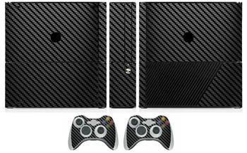 Melna Oglekļa Šķiedras Ādas, Vinila Uzlīmes Aizsargs Microsoft Xbox 360 un E 2 kontrolieris ādas Uzlīmes XBOX360 SLIM E