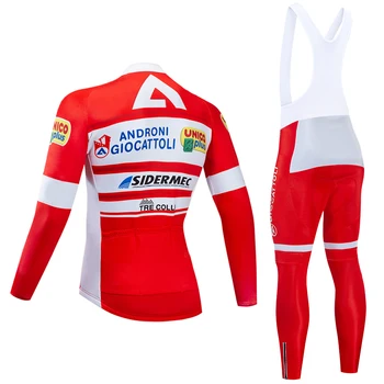 Ziemas 2020 KOMANDU ANDRONI riteņbraukšana jersey 20D velosipēds bikses Ropa Ciclismo Siltuma vilnas pro velo valkāt Maillot Bikses apģērbs