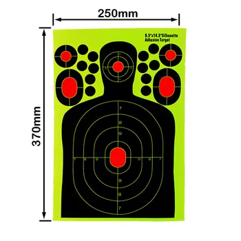 20/50 Nūjas Splash Pack Ziedu Mērķa 14.5 X 9.5/12X12 Collu Līmi Reaģētspēja Šaut Mērķis-Ieroci/Šautene/Pistole Saistās