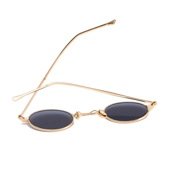 90. gadu Vintage Mazas Apaļas Saulesbrilles Vīriešiem, Sievietēm Retro Zīmola Dizainere Unisex Melns Aplis Optiku, Saules Brilles Toņos UV400