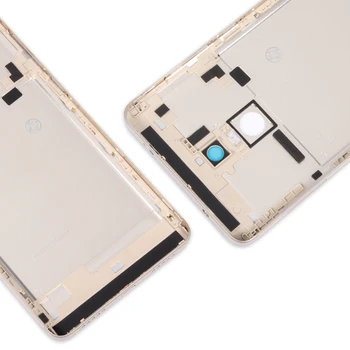 Oriģināls Par Xiaomi Redmi 4. Piezīme Pasaules Aizmugures Korpusa Metāla Vāks + Kamera Stikls + Sānu Taustiņi Atpakaļ Akumulatoru Durvīm Rezerves Daļas