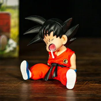 Dragon Ball Super Son Goku Miega PVC Darbības Rādītāji Rotaļlietas 100mm Dragon Ball Z Goku Bērnu Statuetes Rotaļlietas