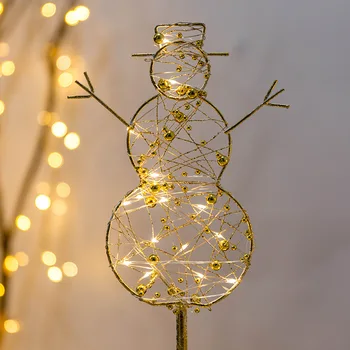 Ziemassvētku Eglīte Zvaigzne, Sniegavīrs Ziemassvētku Formas Dzelzs Led Apgaismojums Dekorēšana Ziemassvētku Rotājumi Radošo Rotājumu Mājas Dekoru Fw18