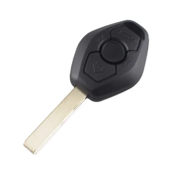KEYYOU 50gab 3 Pogas, Automašīnu Atslēgu Shell BMW 325i E38 E39 E46 ABS Sistēmu Taustiņu Tālvadības Pults Gadījumā Nomaiņa Auto Atslēgu Keyless Vāciņu