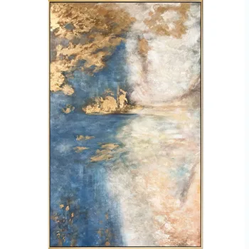 Sienu gleznojumi handpainted Abstraktā audekls, Eļļas Glezna Handpainted mūsdienu zelta Eļļas Glezna attēlu, viesistaba, mājas Apdare