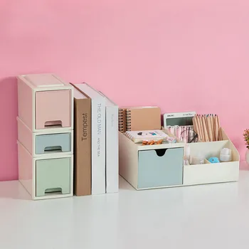 Daudzfunkcionāls Zīmuļu Turētājs Radošo Modes Studentu Meitene Desktop Kancelejas Preces Suku Saņemšanas Box