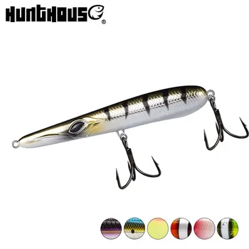 Hunthouse stylo lure 90mm 17g zvejas cietās plastmasas lures adatu zīmuli ēsmas ilgi liešana čuguna velcēšanas lure grimst lure