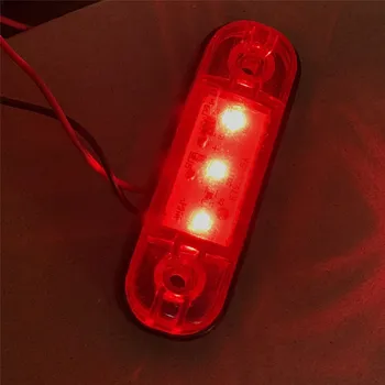 4/10pcs 10-30V Piekabes LED Apgaismojums 3 Led Sānu Gabarītlukturi Brīdinājuma Gaismas Automašīnu Van Pikaps, Led Lukturi, Automašīnu Aksesuāri