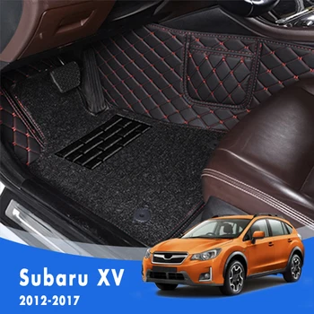 Par Subaru XV 2017 2016 2012 2013 Luksusa Dubultā Slāņa Stieples Cilpa Automašīnas Grīdas Paklāji, Paklāji, Auto, Automašīnu Dekoratīvie