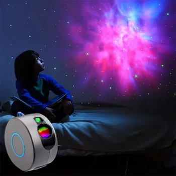 Jaunu Zvaigžņotām Debesīm Projekcijas Lampa Ar Tālvadības pulti, LED Nakts Gaisma Krāsains 3D Lāzera Miglājs Gaismas Bērniem, Bērnu Guļamistaba