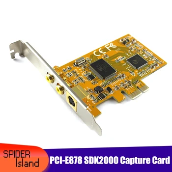 PCIE 878A Uztveršanas Karte PCI-E 878 SDK2000 Sonogrāfiju Medicīnisko Attēlu Zelta pārklājumu Termināla Pieslēgvieta Video Capture karte