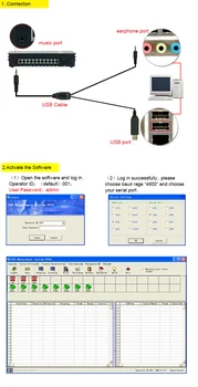 EXCELLTEL MK308 Mazo Taustiņu Tālruņa Sistēmas Mini PABX ar DATORU vadības programmatūra