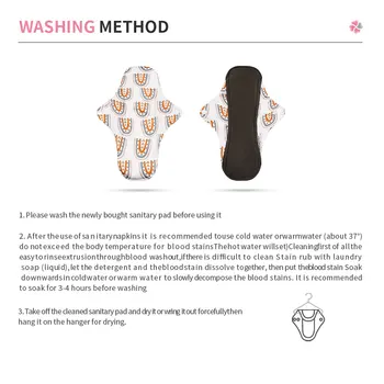 Mora Mona Bambusa Kokogles Menstruālā Pad Cloth Sanitāro Pad Atkārtoti Ūdensizturīgs Biksīšu Starplikas Sievietēm sieviešu Higiēnas Izmērs S M L XL