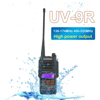 Baofeng UV-9R Walkie Talkie 2200mAh IP67 Waterproof 136-174/400-520MHZ Dual band Dual Gaidīšanas divvirzienu Radio UV9R