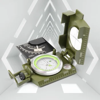 1 Gab. Profesionāls Kabatas Militāro Kompass Metāla Clinometer Pārgājienu Redzamība Kempings Āra Instrumenti, Piederumi Mājas Piederumi