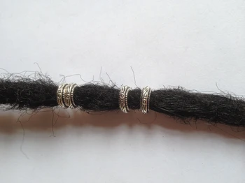 30Pcs/Iepak Tibetas sudraba viking matu bize bīties dreadlock bārdu krelles, gredzeni, caurule Adīšanas Piederumi apm 7mm
