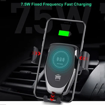 Universālā Ātri 10W Bezvadu Lādētājs Mobilā tālruņa Automašīnas Lādētāju, Gaisa Vent Mount Tālruņa Turētājs iPhone XS Max Xiaomi huawei