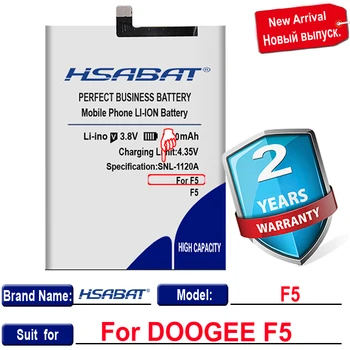 HSABAT 3800mAh par DOOGEE F5 Akumulators